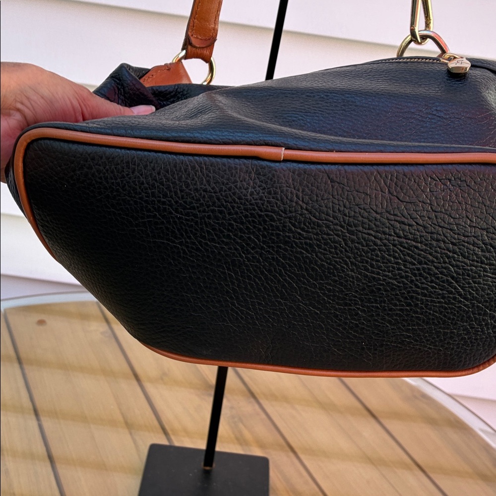 Valentino Black and Brown Leather Shoulder Bag - Picture 5 of 9